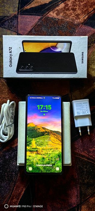 SAMSUNG  GALAXY A72(РЕЗЕРВИРАН)-Перфектно състояние пълен комплект