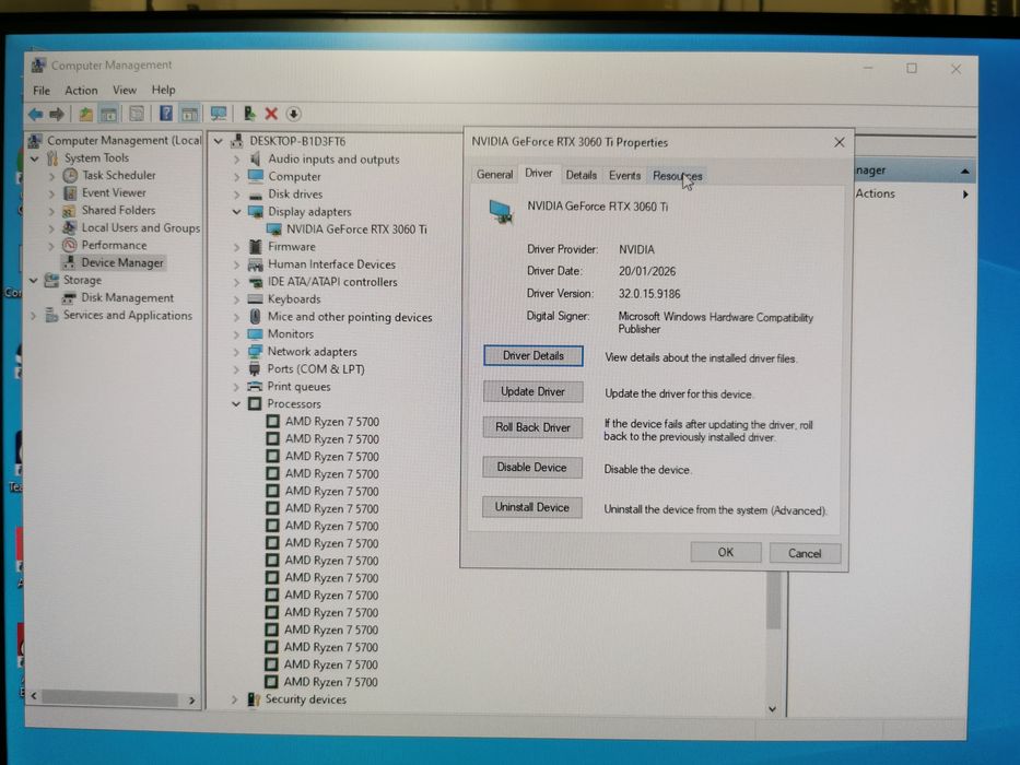 Unitate PC Gaming Ryzen 7 5700, 16 GB RAM , RTX 3060 TI, 512GB SSD