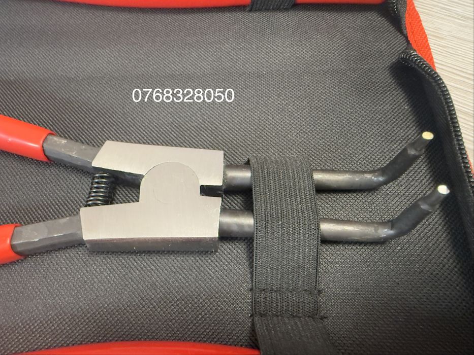 SET 4 Clesti Profesionali Pentru Sigurante SEEGER + Husă cu Fermoar