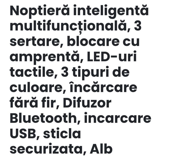 Noptiera Smart inteligenta