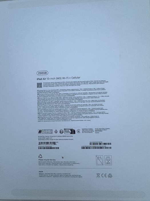 Ipad air 256gb gri