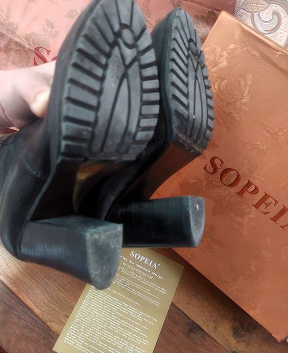 Сапоги ботильоны листай натуральная кожа натуральный мех  Турция весь