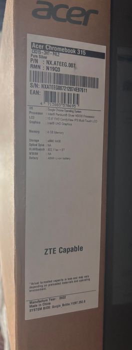 Laptop Acer Chromebook 315