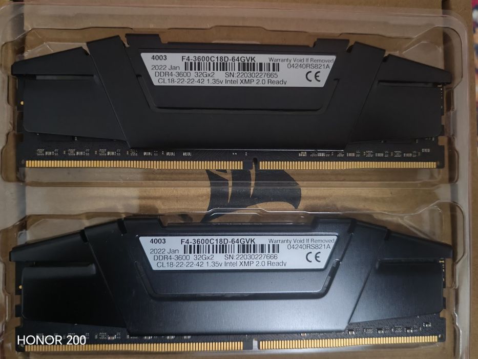 G.Skill Ripjaws DDR4 2x32gb 3600mhz CL18