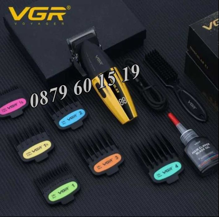 Безжична машинка за подстригване VGR 285, машинка за коса