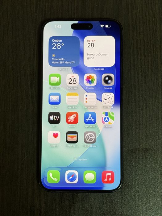 Apple iPhone 15 Pro Max 256GB / 89% батерия / Blue Titanium