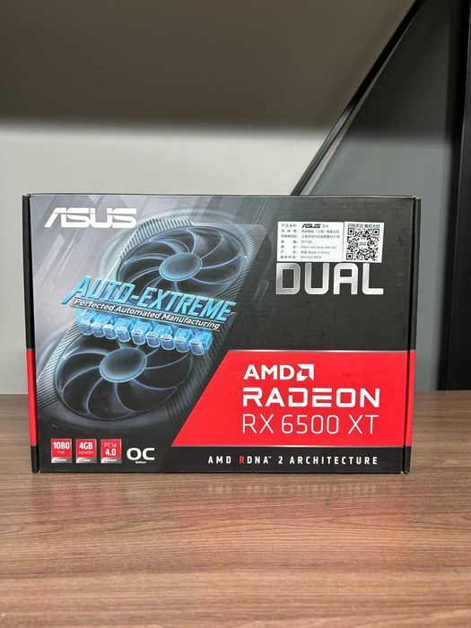 Новая игровая видеокарта Asus RX 6500XT 4Gb  Гарантия
