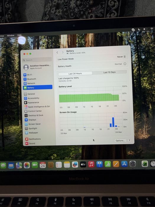Apple Macbook Air 13 M1 8/256 Gold noutbuki sotiladi