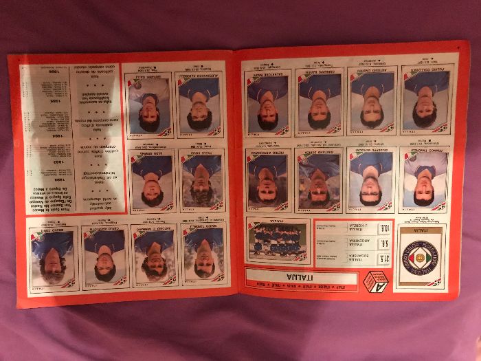 album fotbal complet Mexico 1986