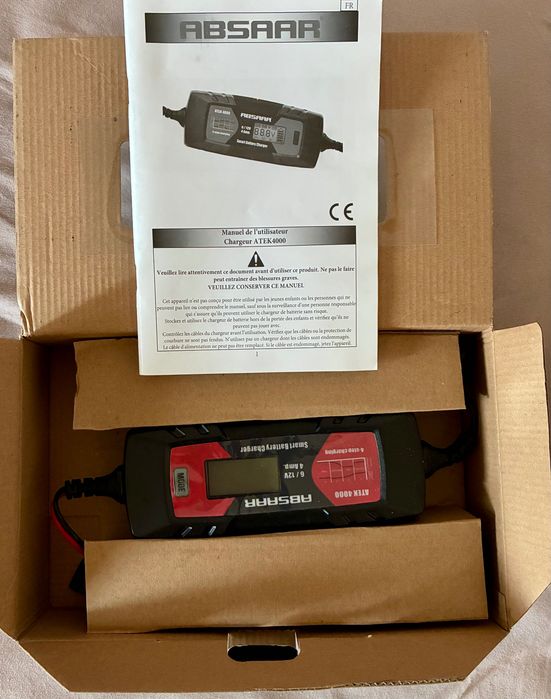 Redresor digital pentru acumulatori auto Absaar ATEK 4000, 4A, 6-12V