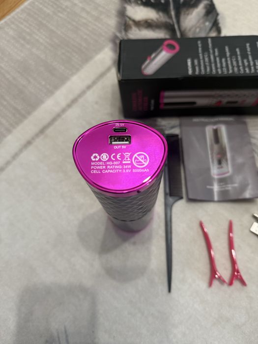 Безкабелен уред за къдрене на коса