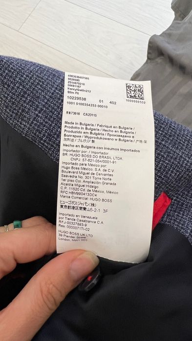 Костюм мужской Hugo boss 54 размер новый