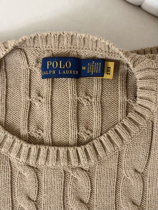 Pulover Polo – bej crem, elegant, mărimea M