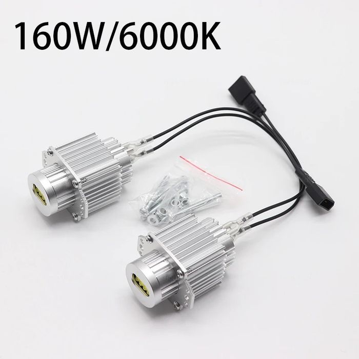 Set becuri leduri angel eyes Bmw seria 3 e90,e91 6000k non facelift