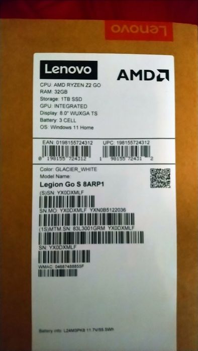 Lenovo Legion Go S 1TB/32gb В ГАРАНЦИЯ
