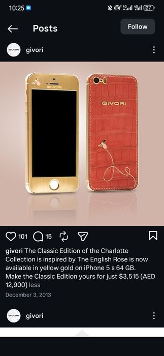 iPhone 5s GIVORI Limited edition