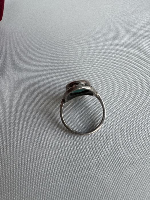 Inel din argint si turcoaz