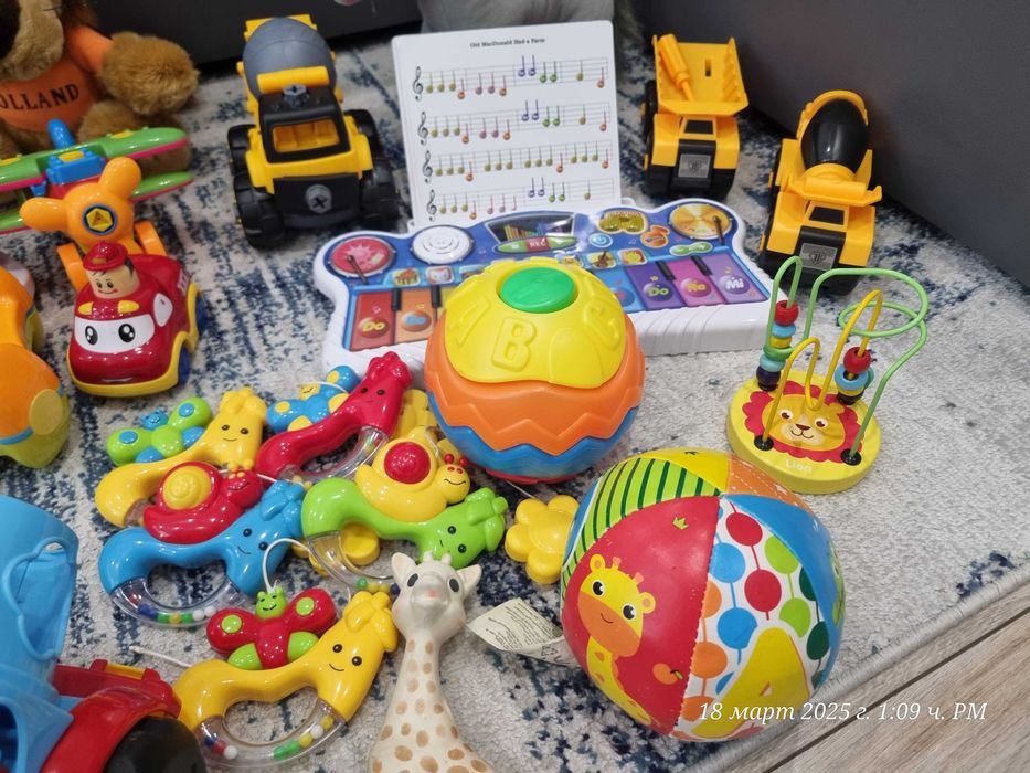 Бебешки играчки сортер, музикално килимче