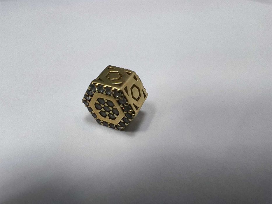 (Ag43) Charm  bratara  14K 1.85gr B3238.12 Garantie/Factura!