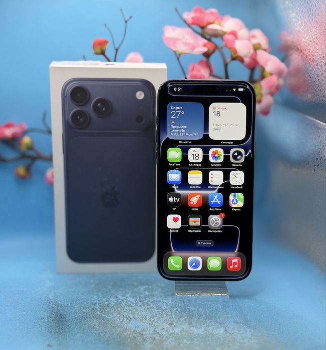 ГАРАНЦИОНЕН!!! APPLE iPHONE 17 Pro Max, 256GB, 5G, Deep Blue