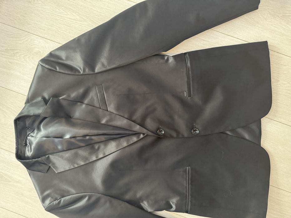 Sacou Zara Man Original - Tailored Fit - Negru Lucios