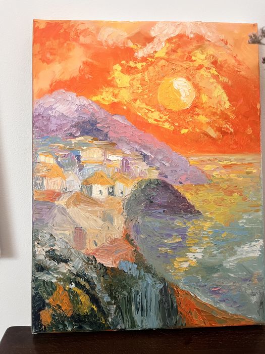 Pictura texturata pe panza