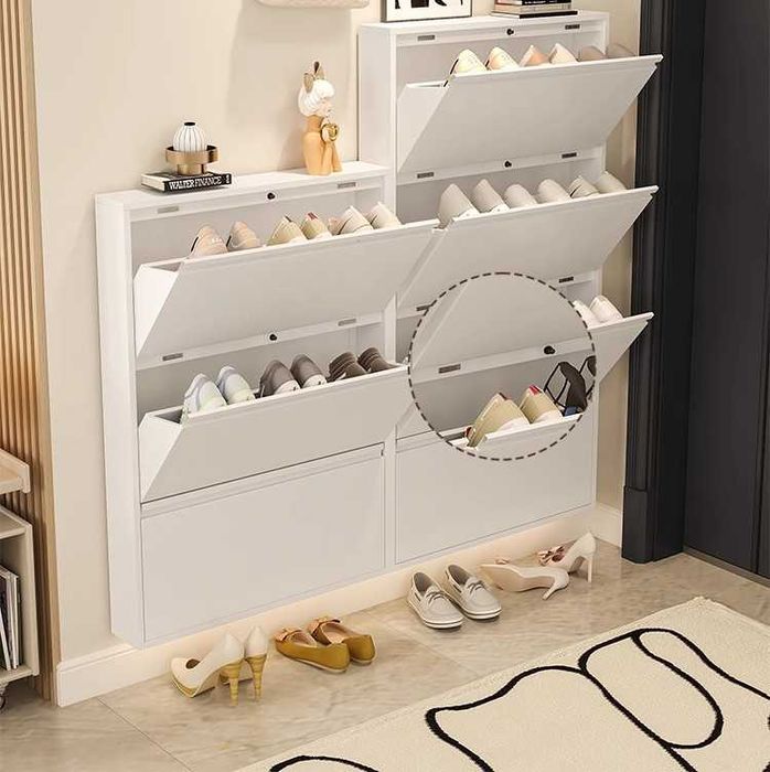 шкафчики для обуви / для прихожей / настенные и тонкие