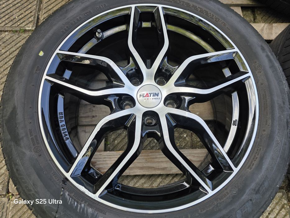 Лети джанти 18ки 5х114.3 Anzio + летни гуми 225/55/18 Bridgestone
