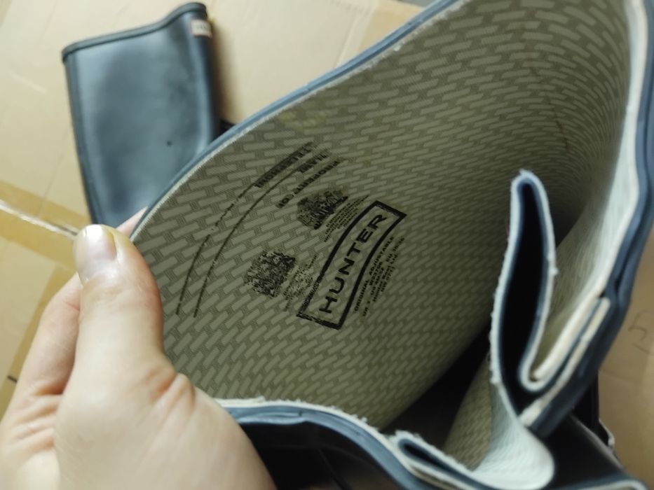 Черные резиновые сапоги Hunter Original Adjustable