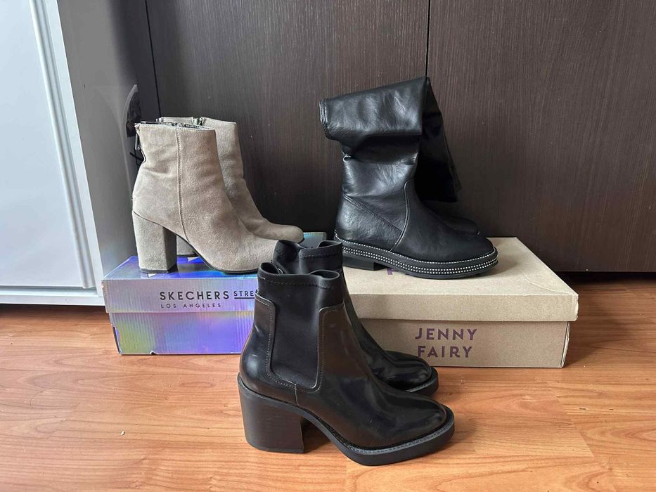 Есенни боти/ботуши размер 35 и 38 (pull&bear,jenny fairy)