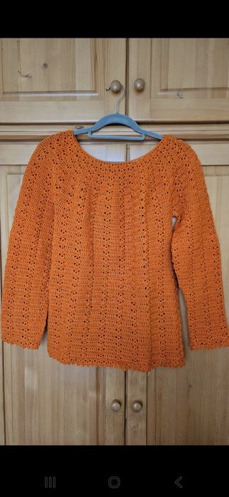 Bluza handmade portocalie
