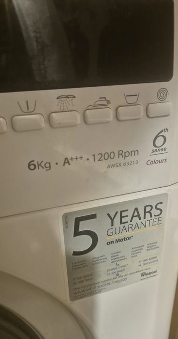 Masina de spalat slim Whirlpool 6kg 1200rpm