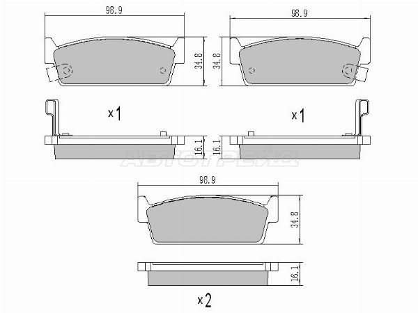 Колодки тормозные зад  Nissan Cefiro