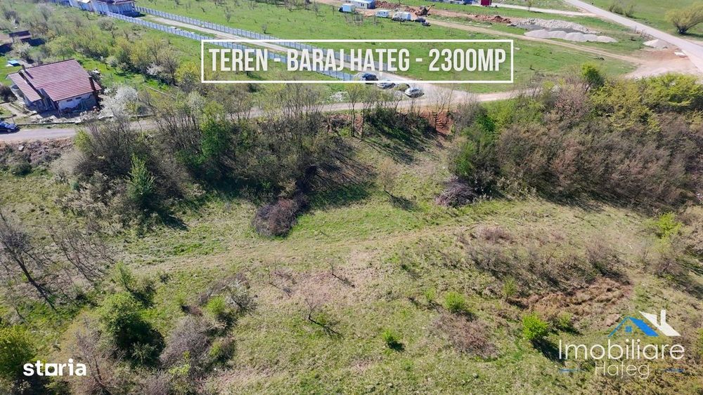 Teren intravilan – Hateg (zona baraj) | 2.300 mp | Front 22 ml