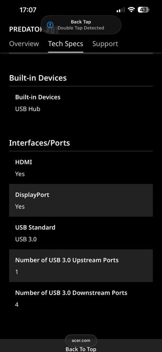 Monitor Gaming Acer Predator 4K
