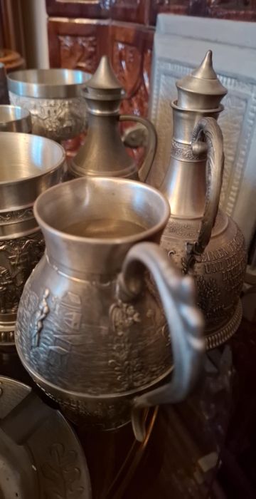 Colectie recipiente din zinc marcate