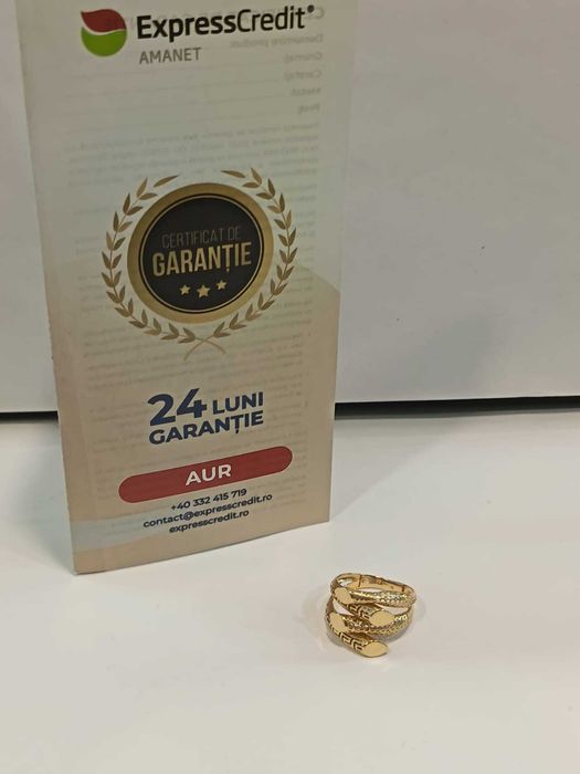 (AG41) Inel aur 14K b39848 Certificat de garantie