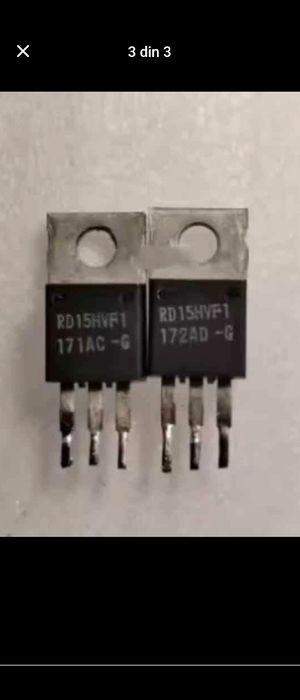 Tranzistori RF RD15HVF1, 15w originali, recuperați!