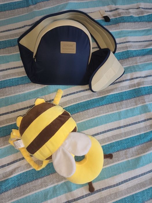 Centura port bebe+perna protectie spate&cap