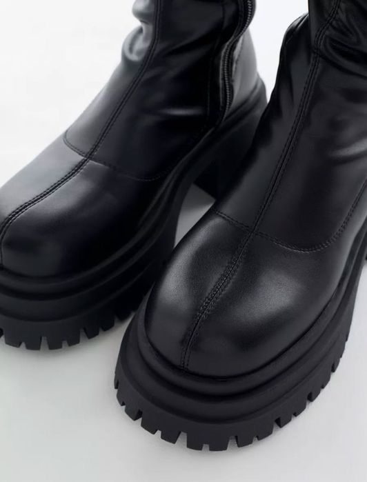 Ботфорты зимние на платформе