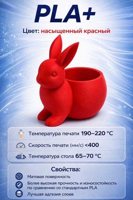 PLA+ филамент для печати на 3D принтере