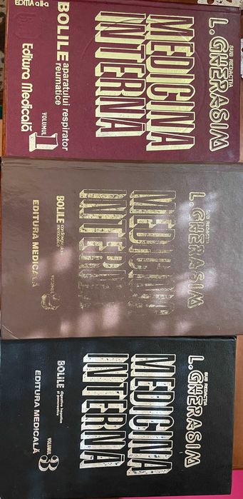 Atlas Tratat medicină internă Gherasim vol 1-3 rezidentiat nu Harrison