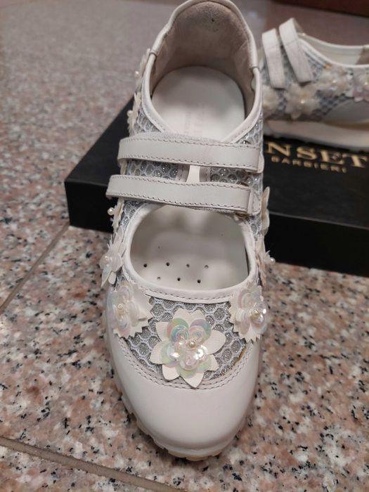 Нова цена!!! Обувки TwinSet, бели, естествена кожа, 37 номер