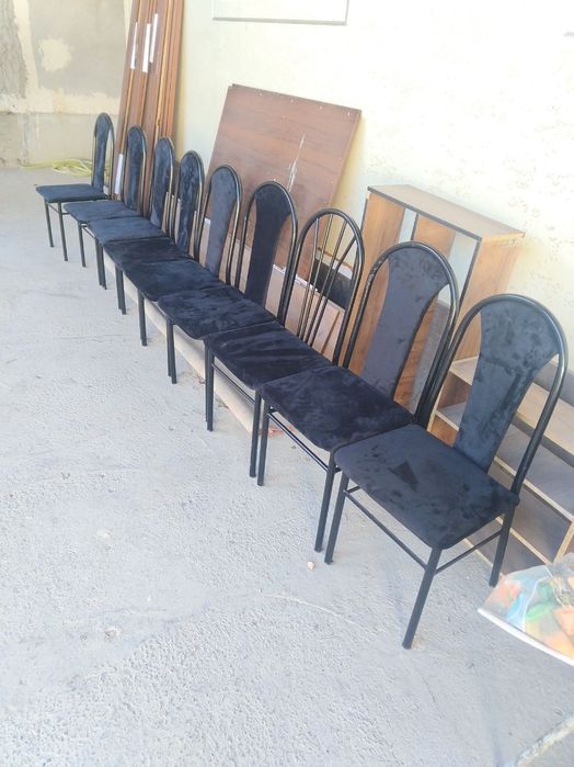 Стулья 10 шт черного цвета