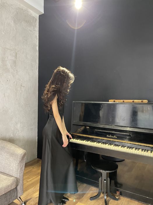 Вечернее платье (черный,белый)