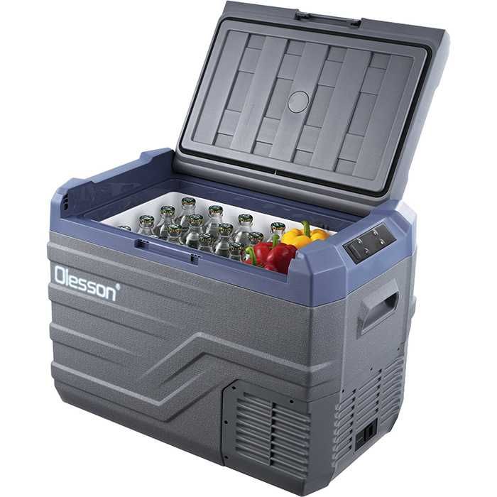 Olesson 35L Портативен хладилник с фризер 12V 24V 220V Хладилна кутия