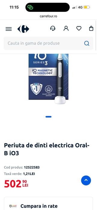 Periuța electrica oral b io3