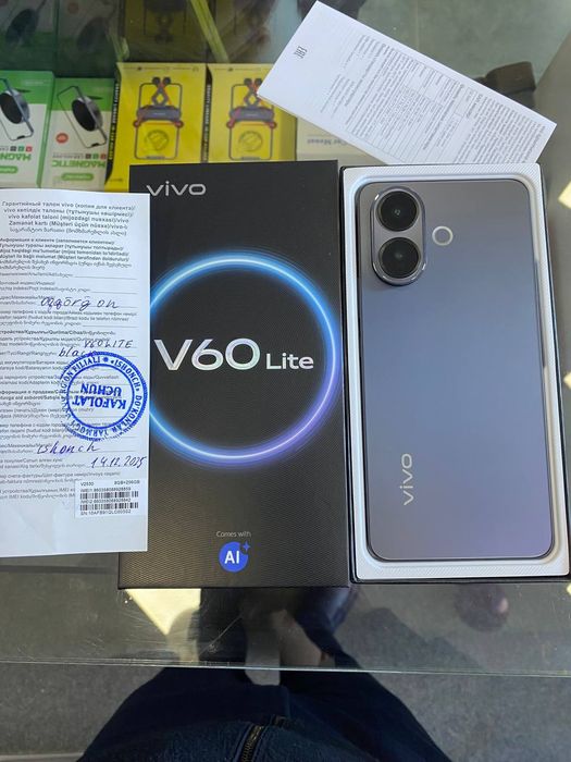 Vivo V60lite 12/256gb(2025)ideal iwlawi zur aybi yuq tozza telefo