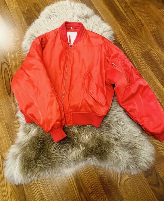 Geaca bomber rosie din fas