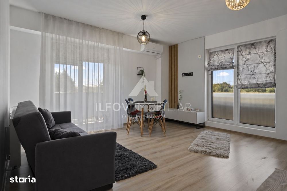 2 camere Tunari, complet mobilat, loc parcare, langa Cosmopolis — fotografia 1